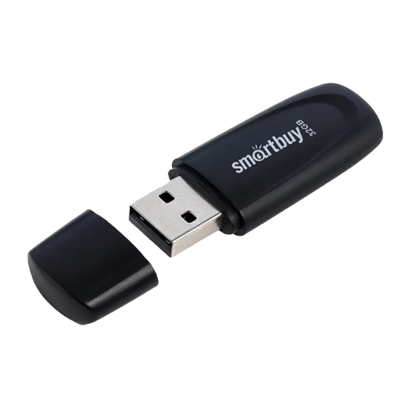 Флеш-накопитель Smartbuy Scout 32GB USB2.0 пластик черный