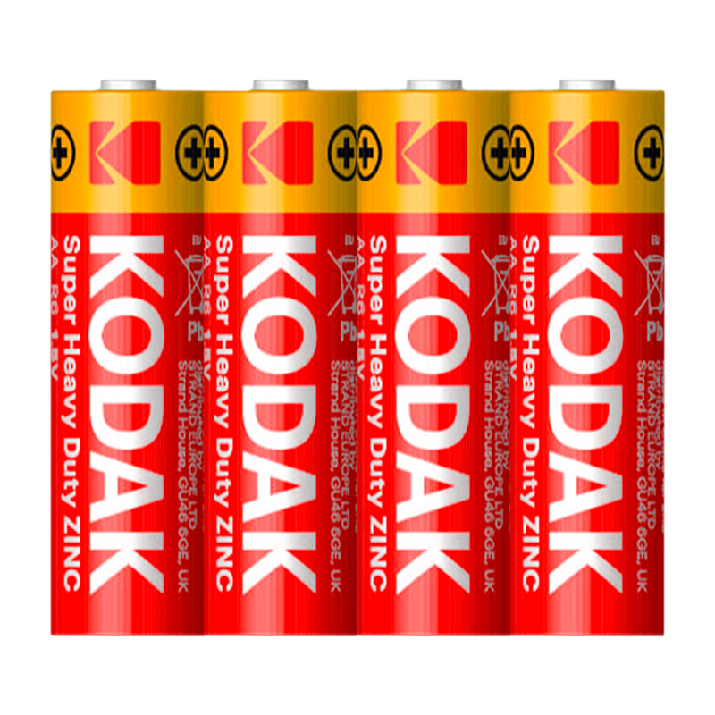 Батарейка Kodak Extra R6 AA Shrink 4 Heavy Duty 1.5V (4/24/576/34560)