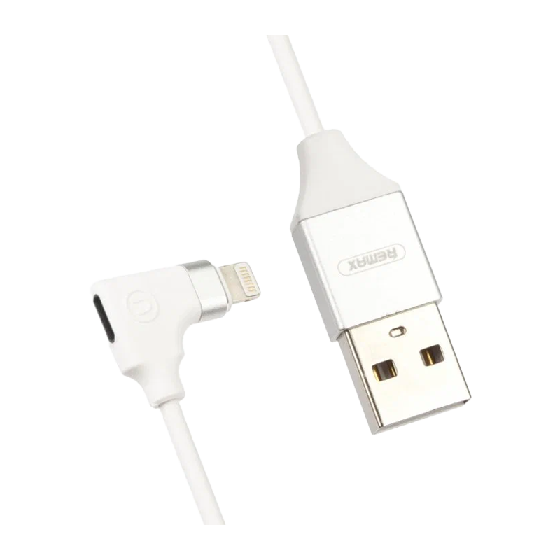 USB кабель REMAX RL-LA01&nbsp;&nbsp;(IPhone 5/6/7/SE) (15CM, 2.1A) Белый