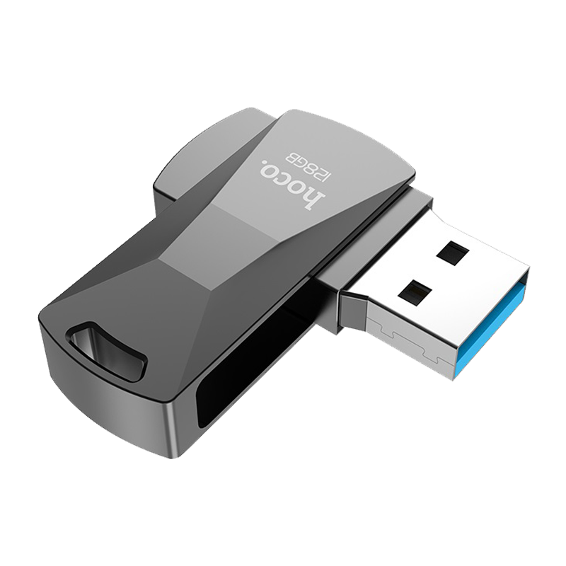 Флеш-накопитель HOCO UD5 128GB USB3.0 металл серебряный