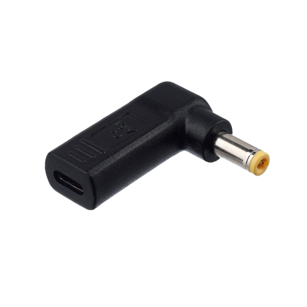 Адаптер GoPower Type-C (m)-5.5x2.5mm (m) черный