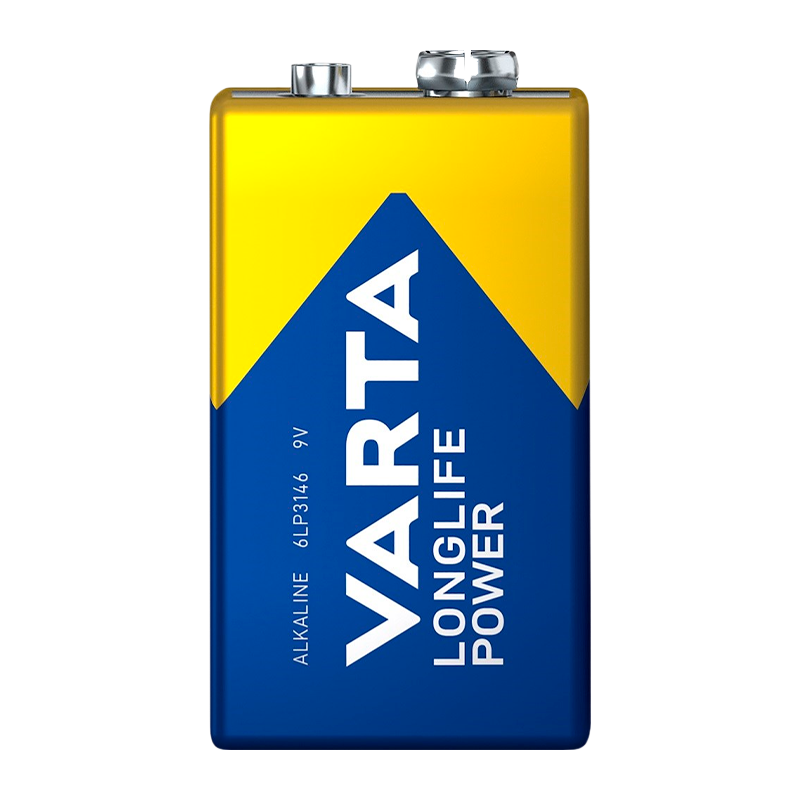 Батарейка Varta LONGLIFE POWER (HIGH ENERGY) Крона 6LR61 BL1 Alkaline 9V (4922) (1/10/50)