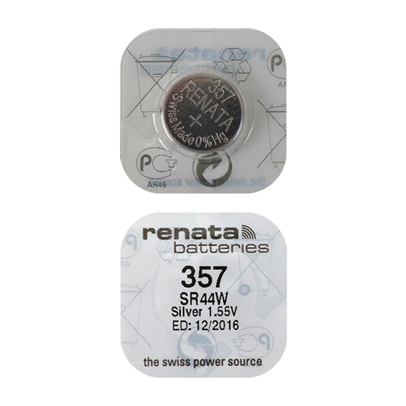 Батарейка Renata 357 (SR44W) Silver Oxide 1.55V (1/10/100)