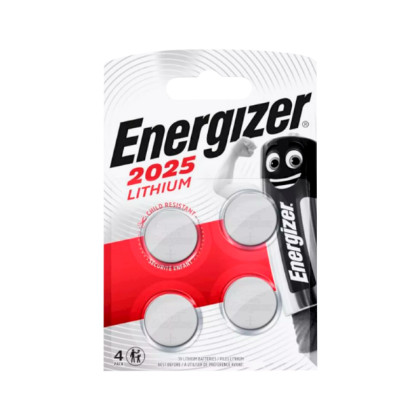 Батарейка Energizer CR2025 BL4 Lithium 3V (4/40/560)