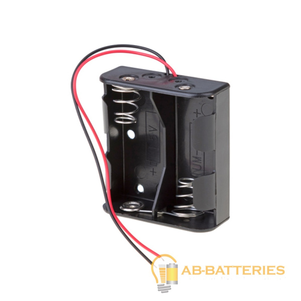 Отсек для элементов питания ROBITON Bh2xD с двумя проводами PK1 (1/50/250)