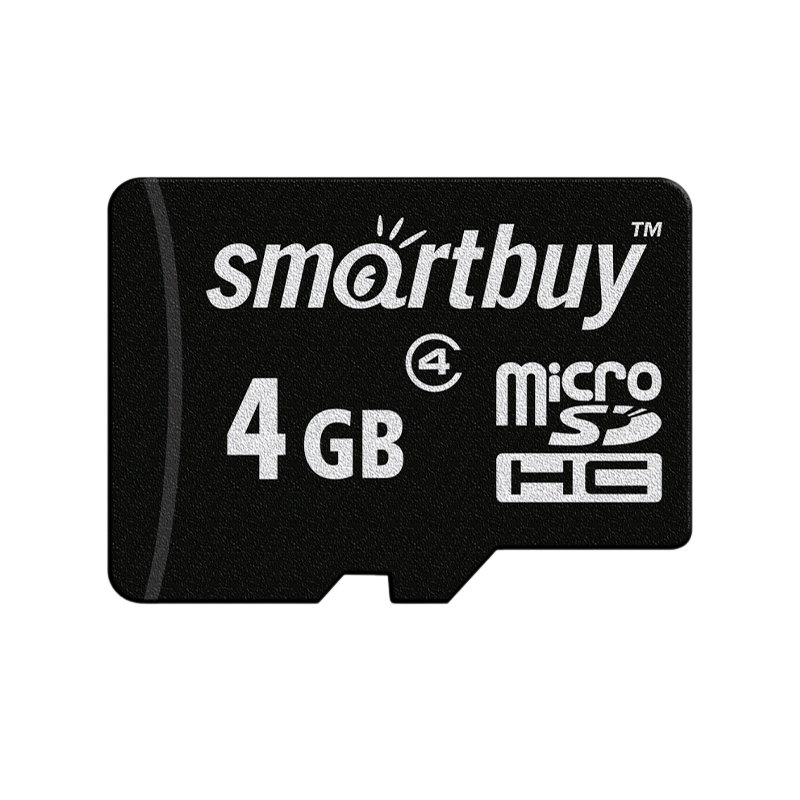 Карта памяти microSD Smartbuy 4GB Class4 4 МБ/сек без адаптера
