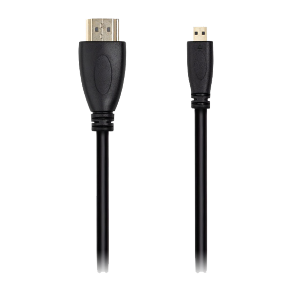 Кабель Smartbuy K-318 HDMI (m)-microHDMI (m) 1.8м силикон ver.1.4 черный (1/25)