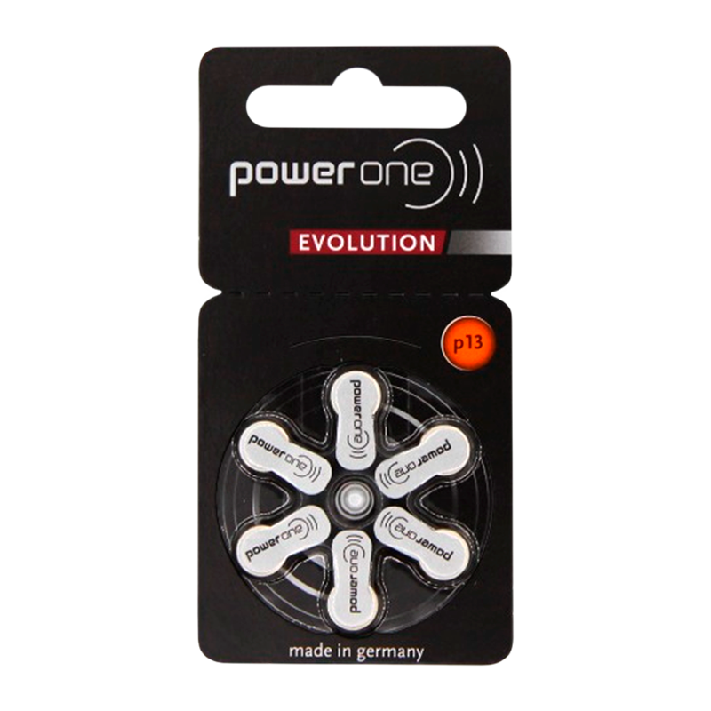 Батарейка PowerOne ZA13 Evolution BL6 Zinc Air 1.45V (6/60/300)