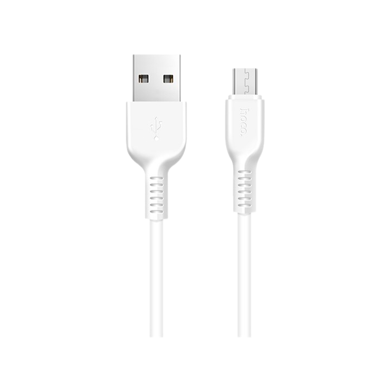 Кабель HOCO X20 USB (m)-microUSB (m) 3.0м 2.0A ПВХ белый (1/30/300)