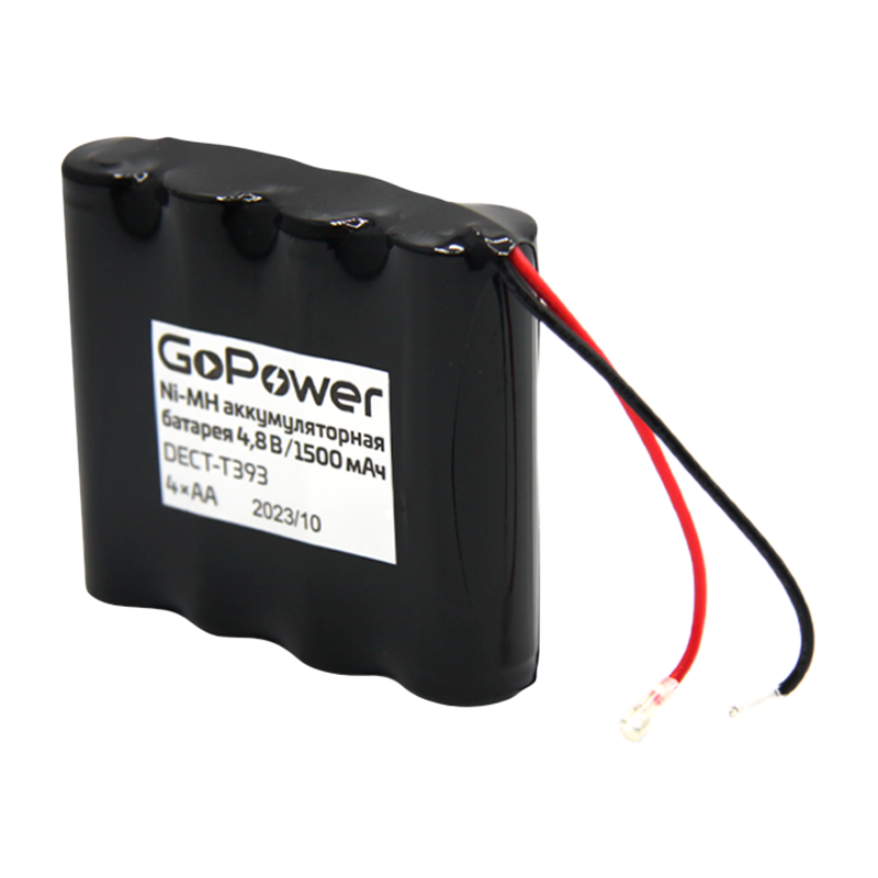 Аккумулятор для радиотелефонов GoPower T393 PC1 NI-MH 1500mAh (1/10/120)