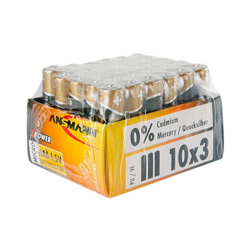 Батарейка ANSMANN X-POWER LR03 SR3, в упак 30 шт