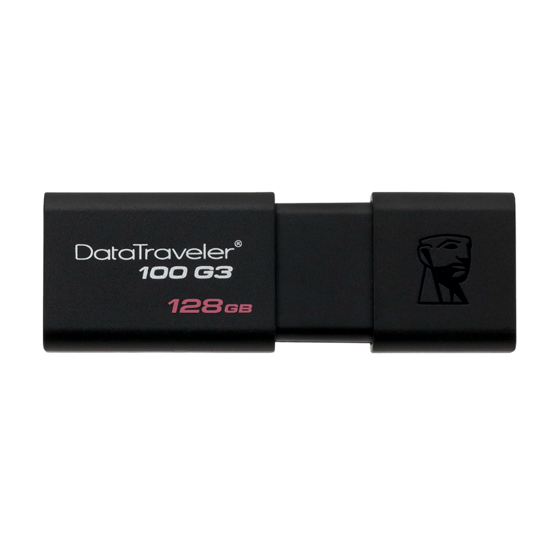 Флеш-накопитель Kingston DataTraveler 100 G3 128GB USB3.0 пластик черный