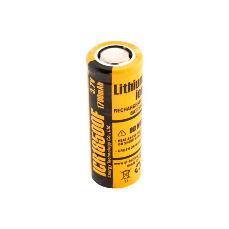 Аккумулятор ET ICR18500F 18.0*50.0, 1700mAh, Li-Ion (1/200)