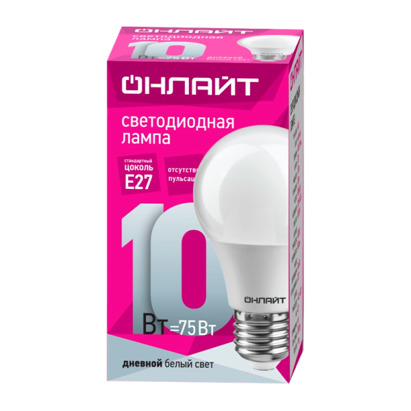 Лампа светодиодная ОНЛАЙТ OLL-A60-15-230-2.7K-E27 (1/10/100)