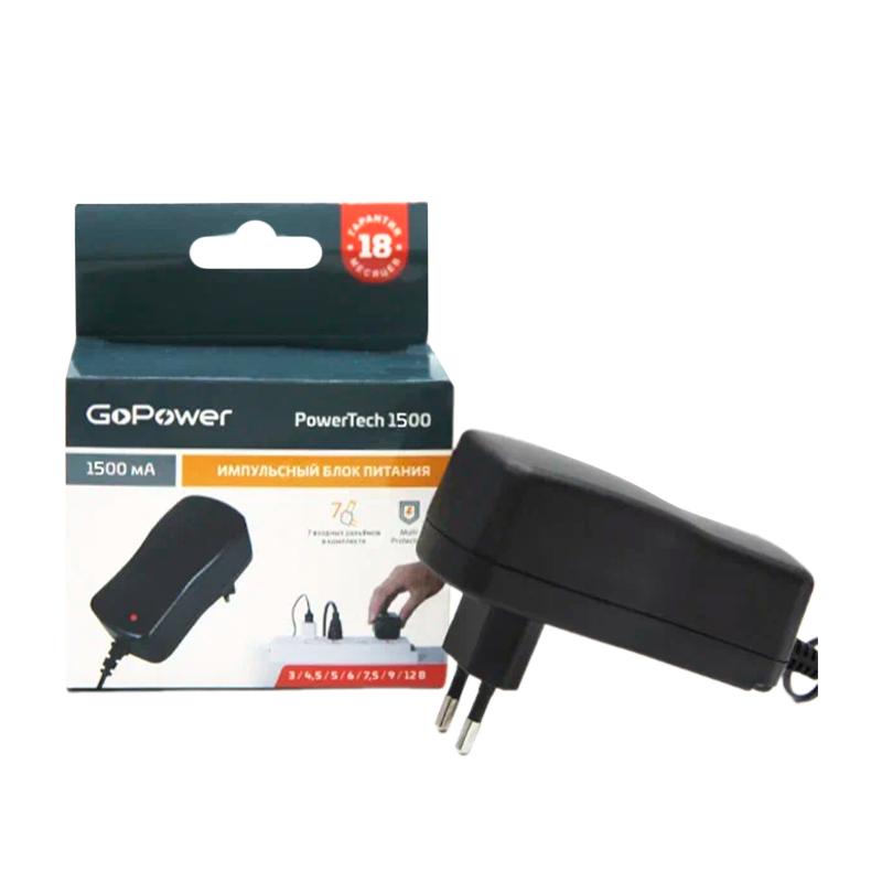Блок питания GoPower PowerTech 1500 универсальн. импульсный (1/50)