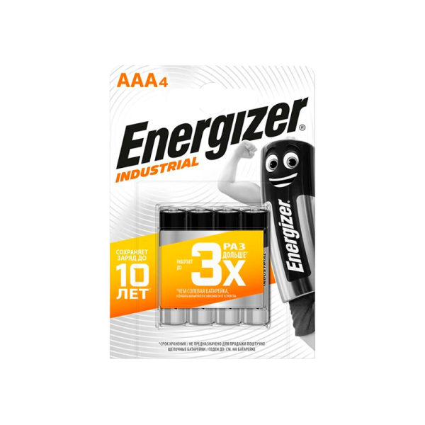 Батарейка Energizer INDUSTRIAL LR03 AAA BL4 Alkaline 1.5V