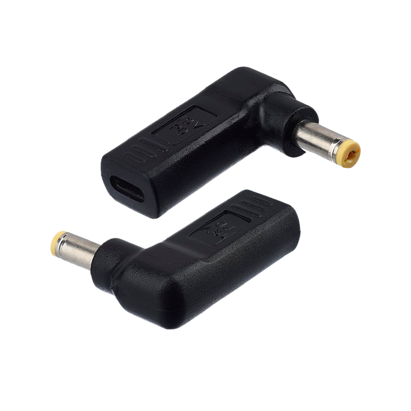 Адаптер GoPower Type-C (m)-5.5x1.7mm (m) черный