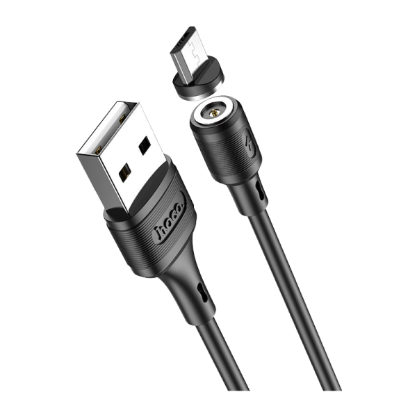 Кабель HOCO X52 USB (m)-microUSB (m) 1.0м 2.0A ПВХ магнит черный (1/31/310)