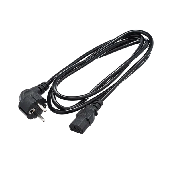 Кабель питания GoPower евровилка CEE 7/7-C13 (f) 1.8м ПВХ 0.75мм черный (1/10/160)