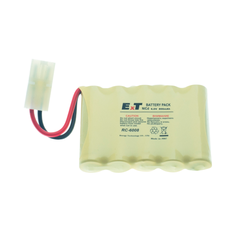 Аккумулятор ET RC-6008VTB BL1 белый большой, 6.0V, 800mAh, Ni-Cd (1/100)