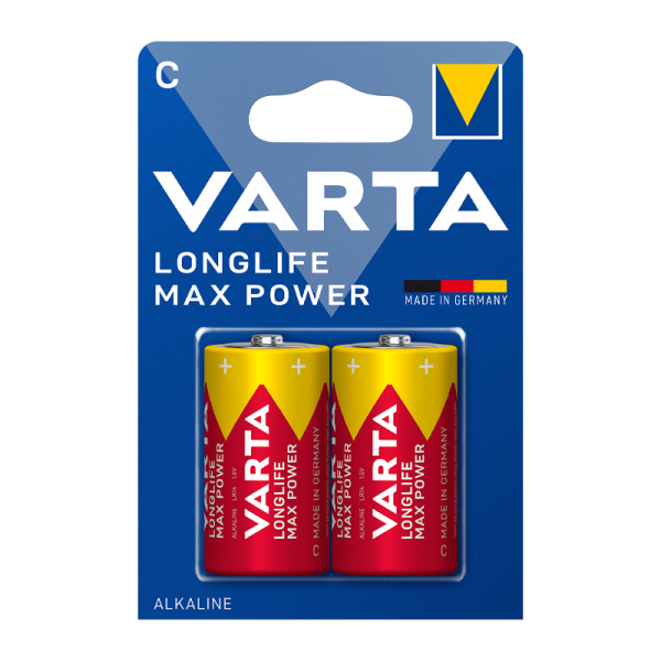 Батарейка Varta LONGLIFE MAX POWER (MAX TECH) LR14 C BL2 Alkaline 1.5V (4714) (2/20/200)