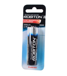 Аккумулятор ROBITON 3.2/Li18650 с защитой BL1 (1/56/112)