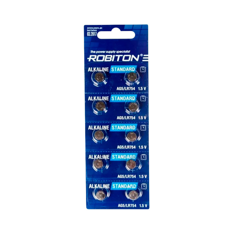 Батарейка ROBITON STANDARD R-AG5-BL10 AG5 BL10 (10/200/4000)