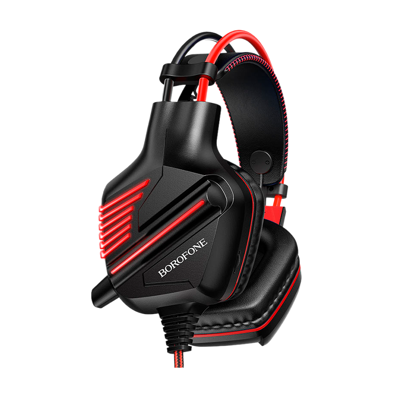 Наушники полноразмерные Borofone BO101 с микр. игровые красный (1/30)