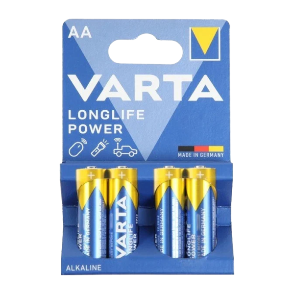 Батарейка Varta LONGLIFE POWER (HIGH ENERGY) LR6 AA BL4 Alkaline 1.5V (4906) (4/80/400)