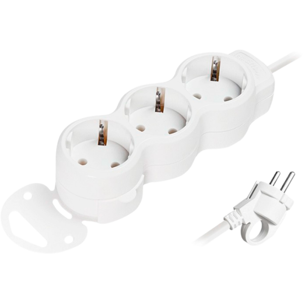 Удлинитель Smartbuy NEW 3р.С/З 16A 7.0м ПВС 3x1мм² белый