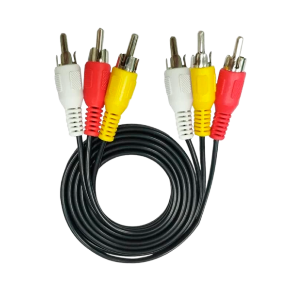 Кабель ENERGY POWER 3xRCA (m)-3xRCA (m) 1.5м ПВХ черный в пакете (1/600)