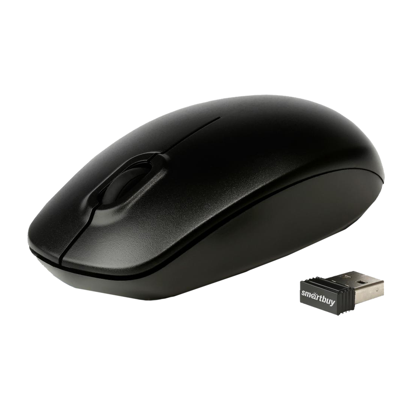 Мышь беспроводная Smartbuy 300AG ONE классическая USB черный (1/100)