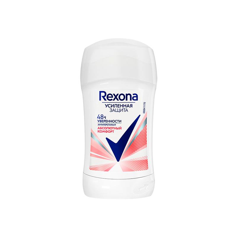 Дезодорант женский Rexona Абсолютный комфорт стик 45мл (1/6)
