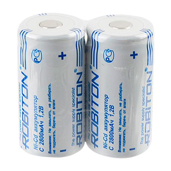Аккумулятор ROBITON 2800NCC SR2 с плоским контактом, в упак 10 шт (2/10/160)
