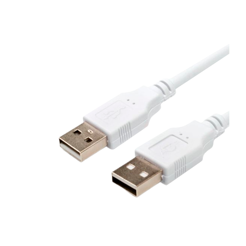 Кабель Atcom USB (m)-USB (m) 1.8м силикон белый (1/10/250)