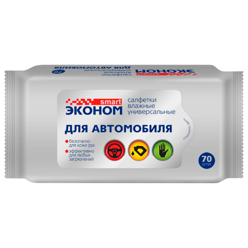 Салфетка SMART Эконом универсальные для авто 70шт.