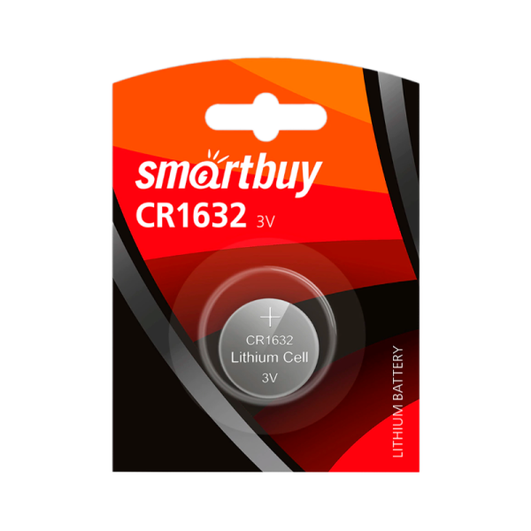 Батарейка Smartbuy CR1632 BL1 Lithium 3V (1/12/720)