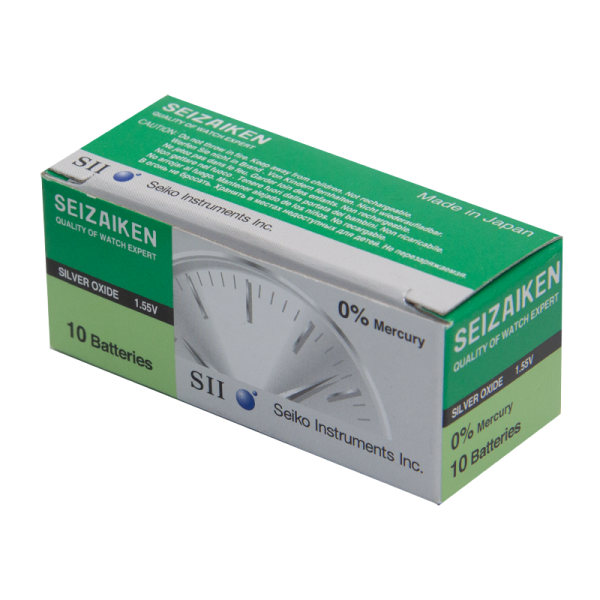 Батарейка SEIZAIKEN 386 (SR43W) Silver Oxide 1.55V (1/10/100/1000)