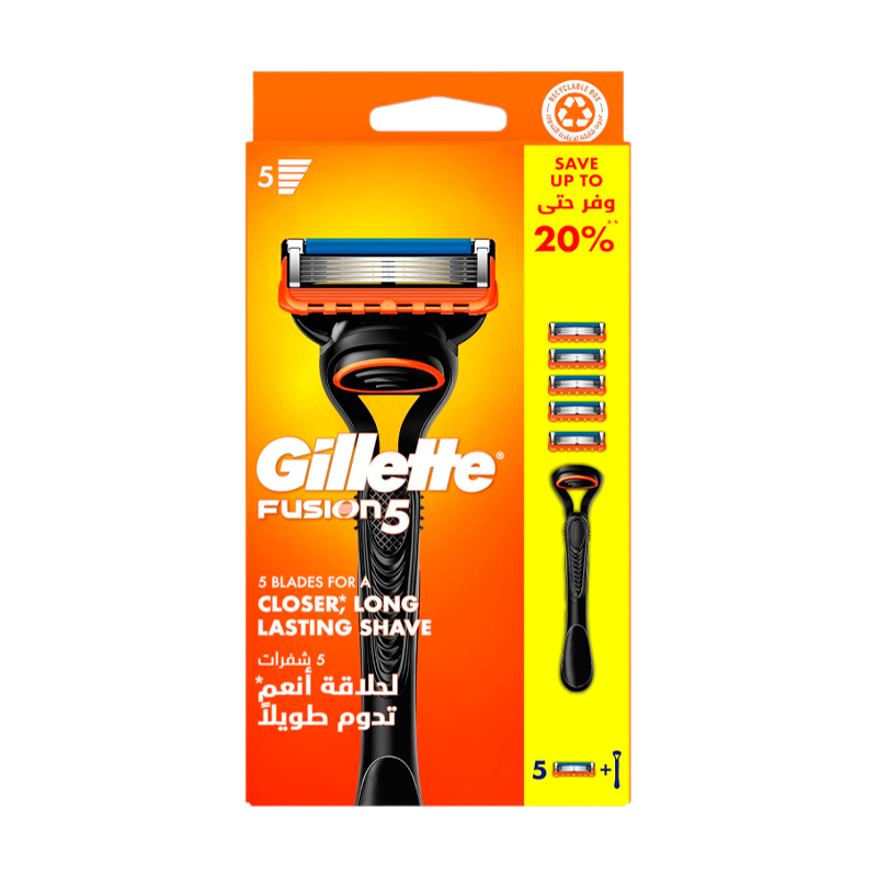 Бритва Gillette FUSION 5 лезвий 5 кассет ENG (1/8)