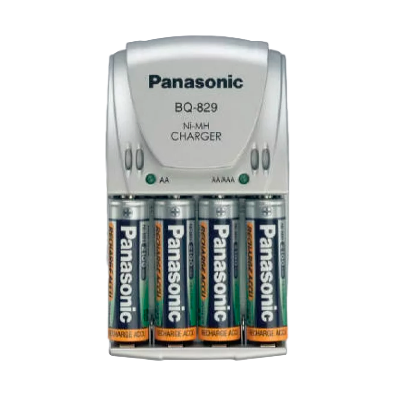 З/У для аккумуляторов Panasonic BQ-829 AA/AAA 4 слота +4AA 2100mAh