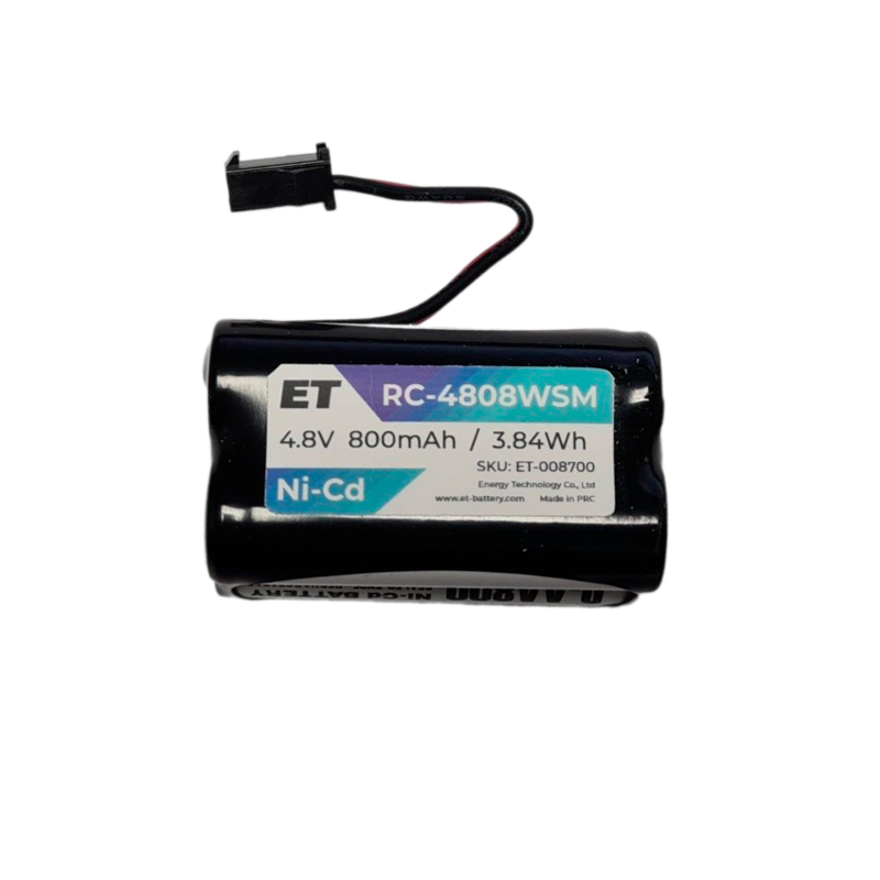 Аккумулятор ET RC-4808WSM PK1 черный, 4.8V, 800mAh, Ni-Cd (1/100)