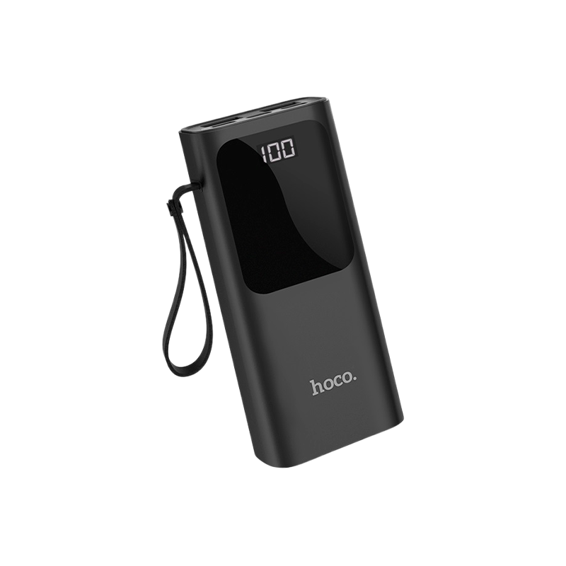 Внешний аккумулятор HOCO J41 10000mAh 2.0A 2USB/Lightning/Type-C черный (1/63)