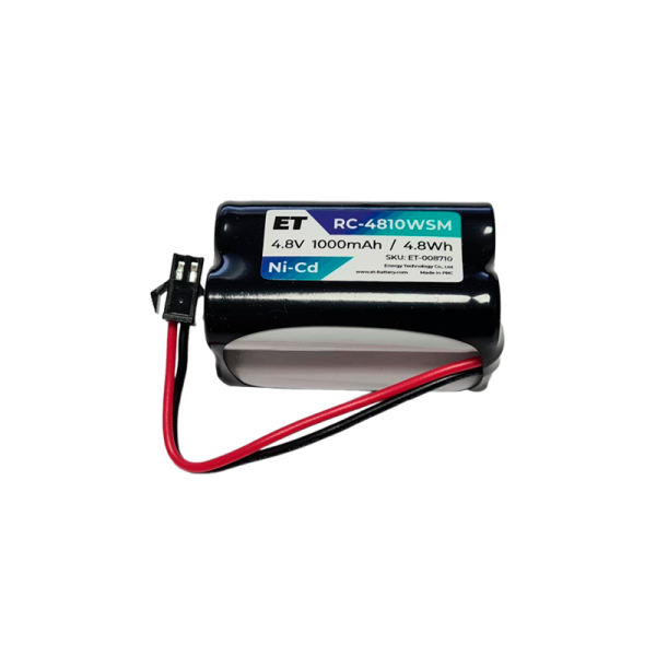 Аккумулятор ET RC-4810WSM черный&nbsp;&nbsp;4.8V, 1000mАh, Ni-CD, 4D-AA1000 (1/40)
