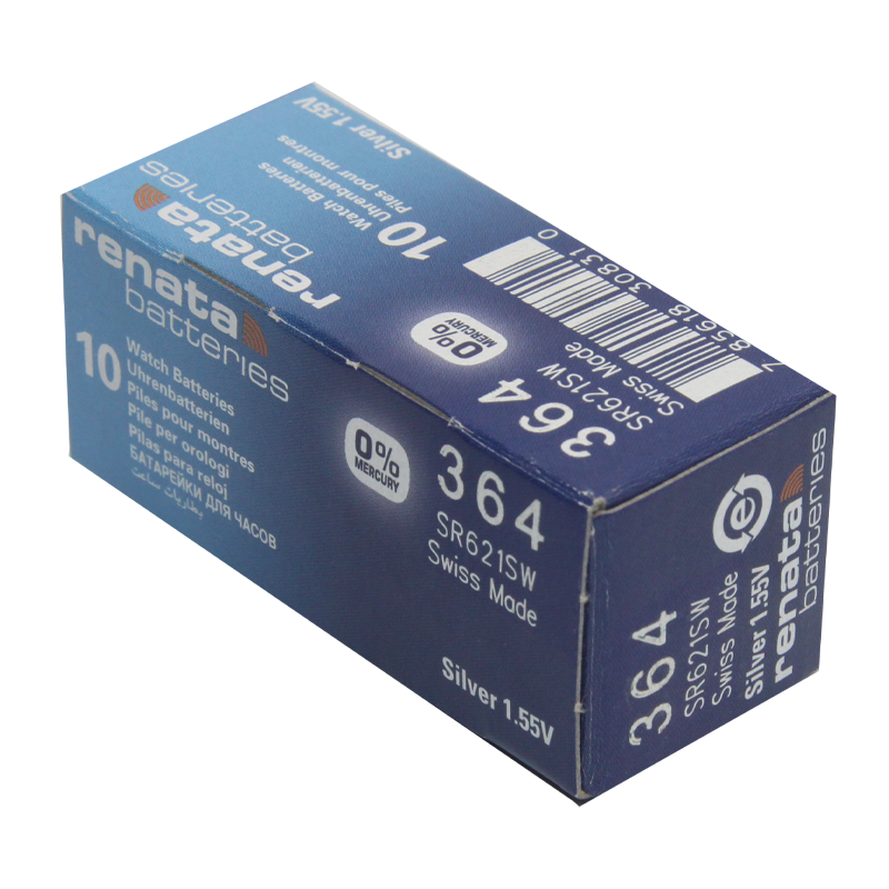 Батарейка Renata 364 (SR621SW) Silver Oxide 1.55V (1/10/100)