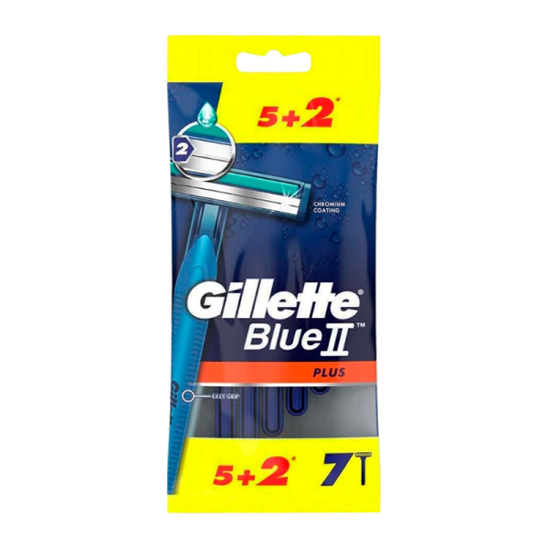 Бритва Gillette Blue II Plus 2 лезвия пластиковая ручка 5+2шт. (1/24)