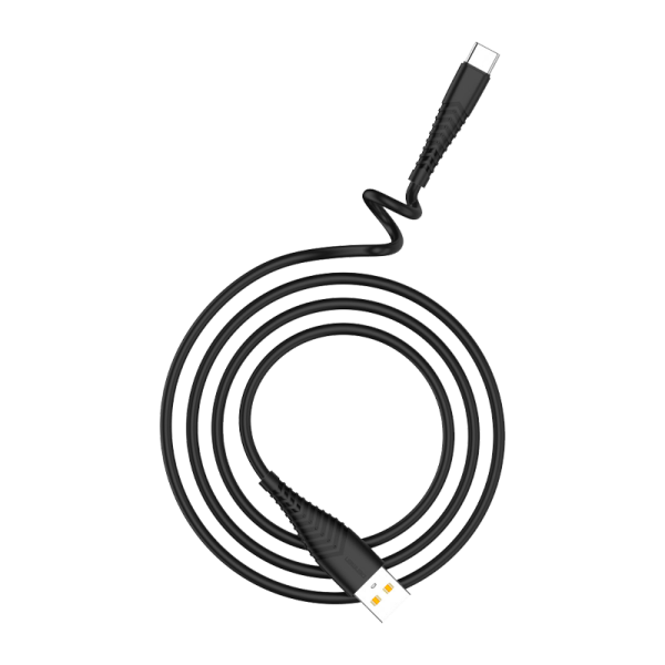 Кабель GFPower 19T USB (m)-Type-C (m) 1.0м 2.4A силикон черный (1/120/480)