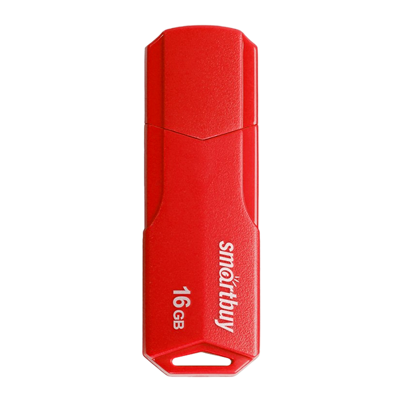Флеш-накопитель Smartbuy Clue 16GB USB2.0 пластик красный