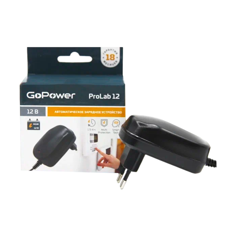 З/У для свинцово-кислотных аккумуляторов 12V GoPower ProLab 12 1.0A (1/100)