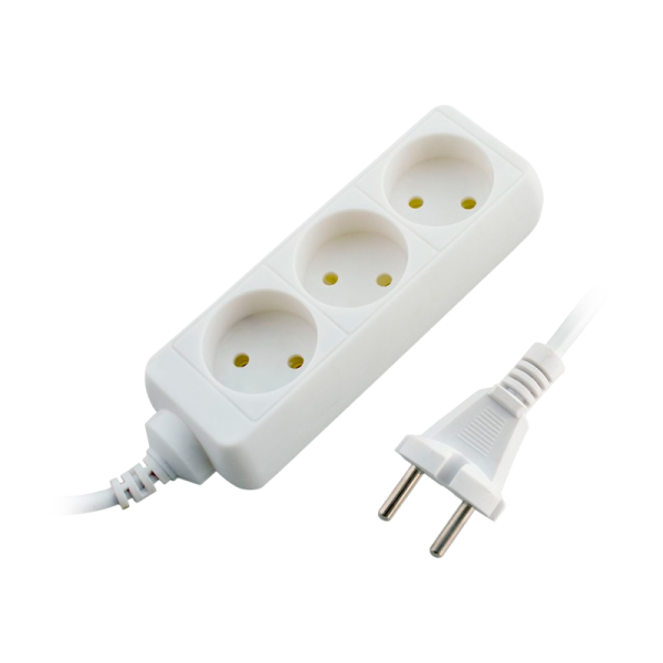 Удлинитель Старт S 3р.Б/З 10A 3.0м с выкл. 2x0.75мм² белый (1/20)