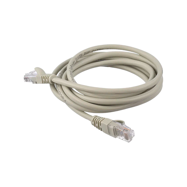 Патч-корд GoPower RJ-45 (m)-RJ-45 (m) 2.0м кат.5е ПВХ 26AWG CCA серый в пакете (1/125)